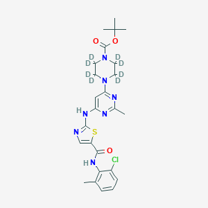 N-Boc-N-deshydroxyethyl Dasatinib-d8图片