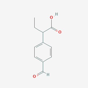 2-(4-formylphenyl)butanoic acid图片