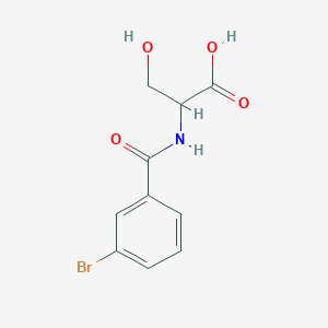 2-[(3-bromophenyl)formamido]-3-hydroxypropanoic acid图片