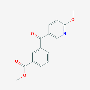 Methyl 3-(6-methoxynicotinoyl)benzoate图片