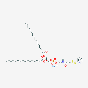 (1R)-1-[3-Hydroxy-3-oxido-8-oxo-10-(2-pyridinyldithio)-2,4-dioxa-7-aza-3-phosphadec-1-yl]-1,2-ethanediyl Ester Hexadecanoic Acid Monosodium Salt图片