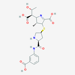(αS,2S,3R)-5-Carboxy-4-[[(3S,5S)-5-[[(3-carboxyphenyl)amino]carbonyl]-3-pyrrolidinyl]thio]-3,4-dihydro-α-[(1R)-1-hydroxyethyl]-3-methyl-2H-pyrrole-2-acetic Acid Trisodium Salt图片