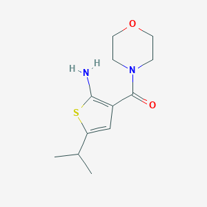 5-isopropyl-3-(morpholin-4-ylcarbonyl)thiophen-2-amine图片