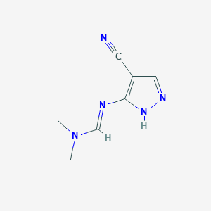 N'-(4-cyano-1H-pyrazol-5-yl)-N,N-dimethyliminoformamide图片