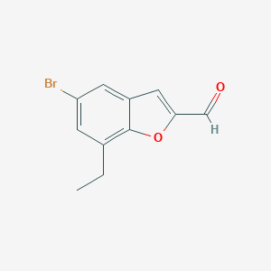 5-Bromo-7-ethyl-2-formyl-benzofuran图片