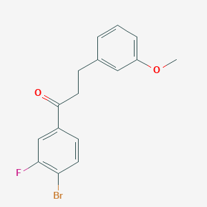 4'-bromo-3'-fluoro-3-(3-methoxyphenyl)propiophenone图片