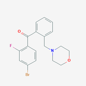 4-Bromo-2-fluoro-2'-morpholinomethyl benzophenone图片