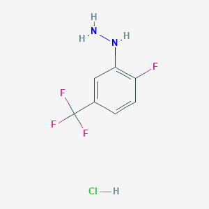 (2-Fluoro-5-(trifluoromethyl)phenyl)hydrazine Hydrochloride图片