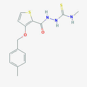 N-Methyl-2-({3-[(4-methylbenzyl)oxy]-2-thienyl}carbonyl)-1-hydrazinecarbothioamide图片