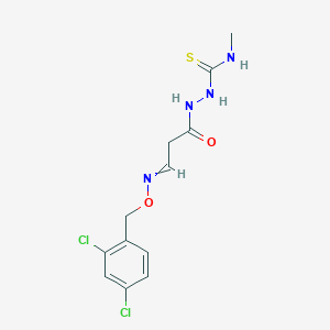 2-(3-{[(2,4-Dichlorobenzyl)oxy]imino}propanoyl)-N-methyl-1-hydrazinecarbothioamide图片