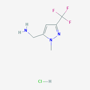 [1-Methyl-3-(trifluoromethyl)-1H-pyrazol-5-yl]methylamine Hydrochoride Salt图片