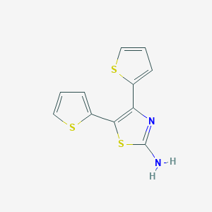 Bis(thiophen-2-yl)-1,3-thiazol-2-amine图片