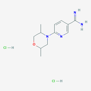 6-(2,5-dimethylmorpholin-4-yl)pyridine-3-carboximidamide dihydrochloride图片