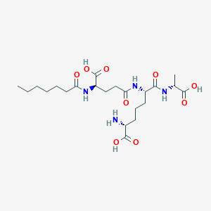 N-[(R)-6-Carboxy-N2-[N-(1-oxoheptyl)-D-γ-glutamyl]-L-lysyl]-D-alanine图片