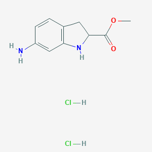 methyl 6-amino-1h-indoline-2-carboxylate 2hcl图片