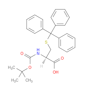 N-叔丁氧羰基-S-三苯甲基-L-半胱氨酸图片