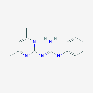 N'-(4,6-dimethylpyrimidin-2-yl)-N-methyl-N-phenylguanidine图片