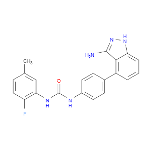 1-(4-(3-Amino-1H-indazol-4-yl)phenyl)-3-(2-fluoro-5-methylphenyl)urea图片