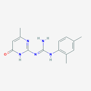 N-(2,4-Dimethylphenyl)-N'-(6-methyl-4-oxo-1,4-dihydropyrimidin-2-yl)guanidine图片