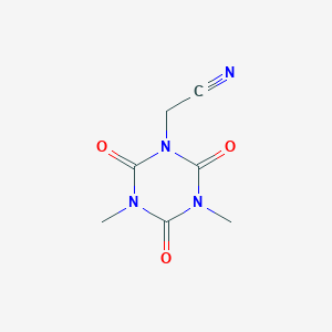 (3,5-Dimethyl-2,4,6-trioxo-1,3,5-triazinan-1-yl)acetonitrile图片