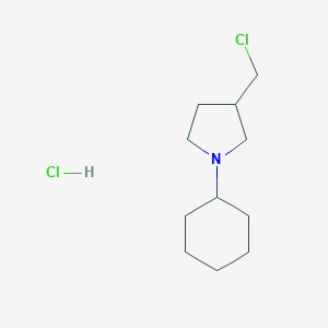 3-(chloromethyl)-1-cyclohexylpyrrolidine hydrochloride图片