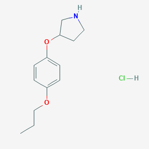 3-(4-Propoxyphenoxy)pyrrolidine hydrochloride图片