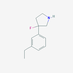3-(3-ethylphenyl)-3-fluoropyrrolidine图片