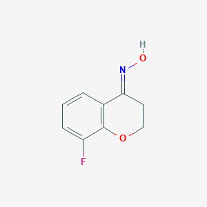 N-(8-Fluoro-3,4-dihydro-2H-1-benzopyran-4-ylidene)hydroxylamine图片