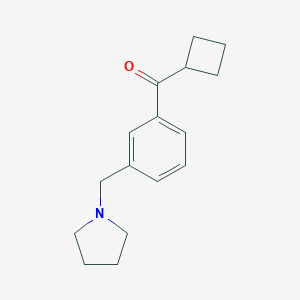 cyclobutyl 3-(pyrrolidinomethyl)phenyl ketone图片