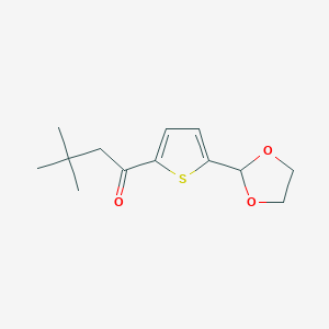 2,2-Dimethylpropyl 5-(1,3-Dioxolan-2-yl)-2-thienyl ketone图片