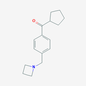 4-(Azetidinomethyl)phenyl cyclopentyl ketone图片