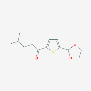5-(1,3-Dioxolan-2-yl)-2-thienyl 3-methylbutyl ketone图片