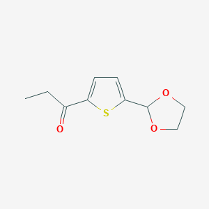 5-(1,3-Dioxolan-2-yl)-2-thienyl ethyl ketone图片