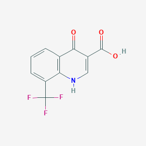4-Hydroxy-8-(trifluoromethyl)quinoline-3-carboxylicacid图片