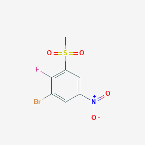 3-Bromo-2-fluoro-5-nitrophenyl methyl sulphone图片