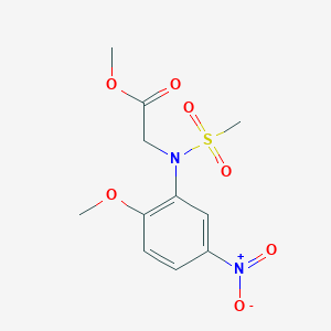 Methyl N-(2-methoxy-5-nitrophenyl)-N-(methylsulfonyl)glycinate图片