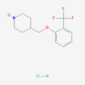 4-{[2-(Trifluoromethyl)phenoxy]methyl}piperidinehydrochloride图片