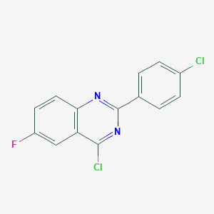 4-Chloro-2-(4-chlorophenyl)-6-fluoroquinazoline图片