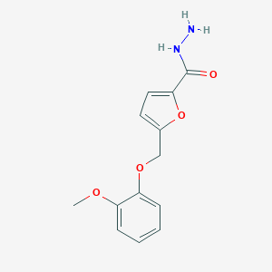 5-[(2-Methoxyphenoxy)methyl]furan-2-carbohydrazide图片