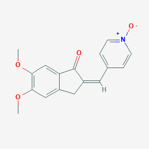 2,3-Dihydro-5,6-dimethoxy-2-[(1-oxido-4-pyridinyl)methylene]-1H-inden-1-one图片