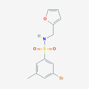 3-Bromo-n-(furan-2-ylmethyl)-5-methylbenzenesulfonamide图片