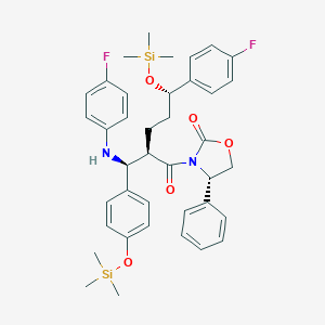 (4S3-[(2R,5S)-5-(4-Fluorophenyl)-2-[(S)-[(4-fluorophenyl)amino][4-[(trimethylsilyl)oxy]phenyl]methyl]-1-oxo-5-[(trimethylsilyl)oxy]pentyl]-4-phenyl-2-oxazolidinone图片