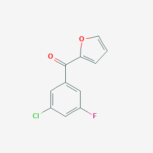 2-(3-Chloro-5-fluorobenzoyl)furan图片