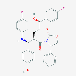 (4S)-3-[(2R,5S)-5-(4-Fluorophenyl)-2-[(S)-[(4-fluorophenyl)amino](4-hydroxyphenyl)methyl]-5-hydroxy-1-oxopentyl]-4-phenyl-2-oxazolidinone图片