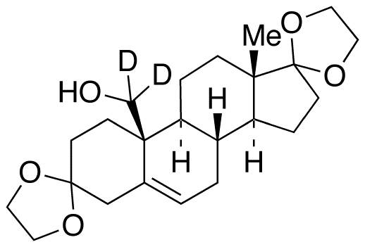3,3,17,17-Bis(ethylenedioxy)-19-hydroxyandrost-5-ene-19-d2图片