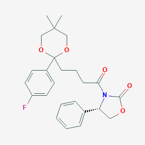 (4S)-3-[4-[2-(4-Fluorophenyl)-5,5-dimethyl-1,3-dioxan-2-yl]-1-oxobutyl]-4-phenyl-2-oxazolidinone图片