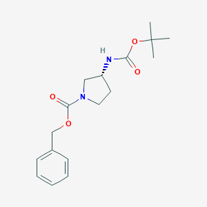 (R)-3-叔丁氧羰基氨基吡咯烷-1-甲酸苄酯图片