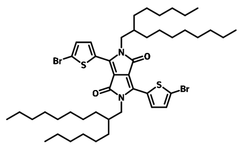 2,5-二(2-己基癸基)-3,6-二(5-溴噻吩基)-吡咯并吡咯二酮图片