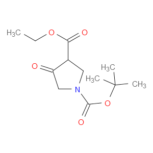 4-氧吡咯烷-1,3-二甲酸1-叔丁基3-乙酯图片