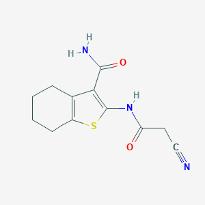 2-(2-Cyanoacetamido)-4,5,6,7-tetrahydro-1-benzothiophene-3-carboxamide图片